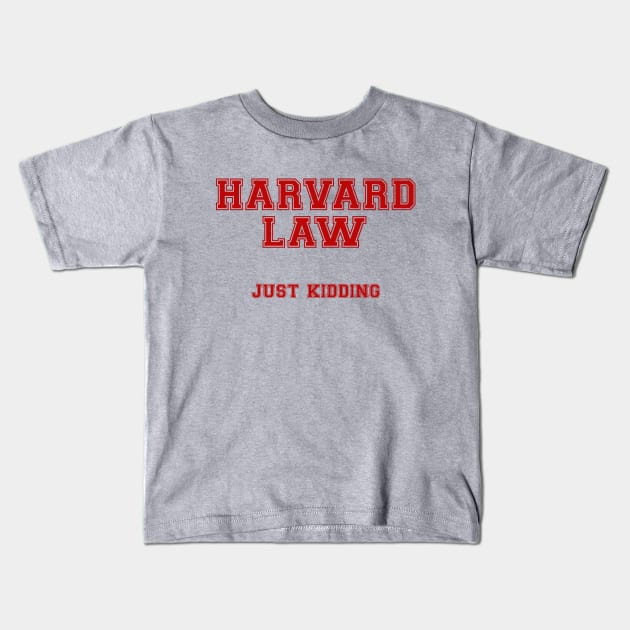 Harvard Law Kids T-Shirt by inkandespresso7